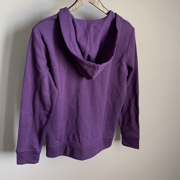 NWT! Karen Scott Ladies Purple Fleece Zip Up - Picture 5 of 5
